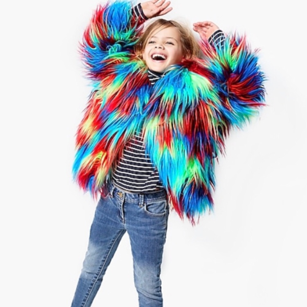 Host Pick! 🥳 Fun Jcrew faux fur jacket NEW !!